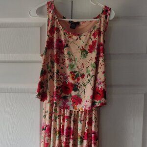 Full length Flower Summer Dress